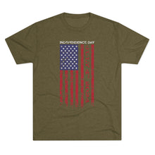 Load image into Gallery viewer, Independence Day USA Flag July 4th 2024 Unisex Tri-Blend Crew Tee
