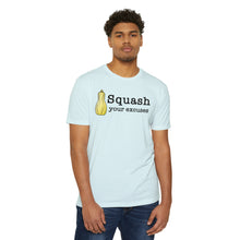 Load image into Gallery viewer, Squash Your Excuses Motivational Unisex CVC Jersey T-shirt
