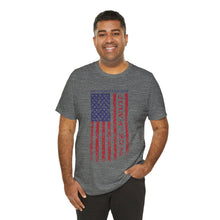 Load image into Gallery viewer, Independence Day July 4th 2024 USA Flag Unisex Jersey Short Sleeve Tee
