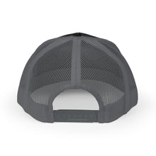 Load image into Gallery viewer, ISNR Snapback Trucker Cap - Black &amp; White Embroidered Hat
