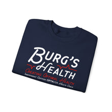 Load image into Gallery viewer, Health &amp; Wellness Crewneck Sweatshirt | Burg&#39;s Health | Fitness Gift, Cozy Unisex Sweatshirt, Wellness Apparel, Motivational Wear
