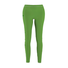 Load image into Gallery viewer, St Pattys Day Feeling Lucky Women&#39;s Cut &amp; Sew Casual Green Leggings
