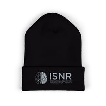 Load image into Gallery viewer, ISNR Classic Cuffed White or Black Beanie - Silver Embroidered
