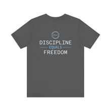 Load image into Gallery viewer, Team Platinum 2023 Conference Muscle Heart Discipline Equals Freedom Unisex Jersey Short Sleeve Crew Neck Tee
