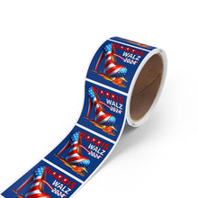 Load image into Gallery viewer, Harris Walz 2024 Square Sticker Label Rolls
