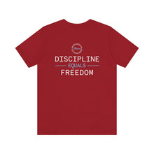 Load image into Gallery viewer, Team Platinum 2023 Conference Muscle Heart Discipline Equals Freedom Unisex Jersey Short Sleeve Crew Neck Tee
