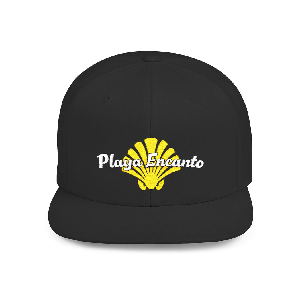 Playa Encanto Flat Bill Snapback Hat – Cool Beach Vibe Cap