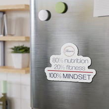 Load image into Gallery viewer, Team Awesomesauce 80% Nutrition 20% Fitness 100% Mindset Die-Cut Magnets
