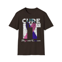 Load image into Gallery viewer, Cure It Thyroid Cancer Unisex Softstyle T-Shirt
