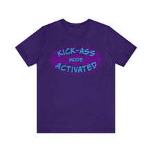 Load image into Gallery viewer, Kick Ass Mode Activated Fu@K Thyroid Cancer Unisex Jersey Short Sleeve Tee
