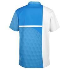 Load image into Gallery viewer, Golf Ball Blue &amp; White Polo Shirt - AOP
