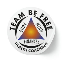 Load image into Gallery viewer, Team Be Free Health Coaching Round Sticker Label Rolls
