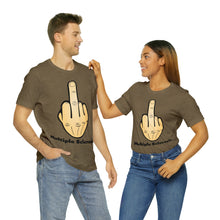 Load image into Gallery viewer, MS Middle Finger Unisex Jersey Crew Neck T-shirt
