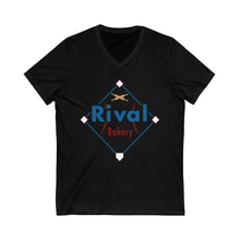 Load image into Gallery viewer, Rival Bakery Unisex Jersey Short Sleeve V-Neck Tee
