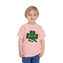 Load image into Gallery viewer, Kiss Me I’m Irish St Patrick’s Day Toddler Short Sleeve Tee
