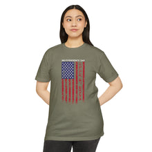 Load image into Gallery viewer, Independence Day USA Flag July 4th 2024 Unisex CVC Jersey T-shirt
