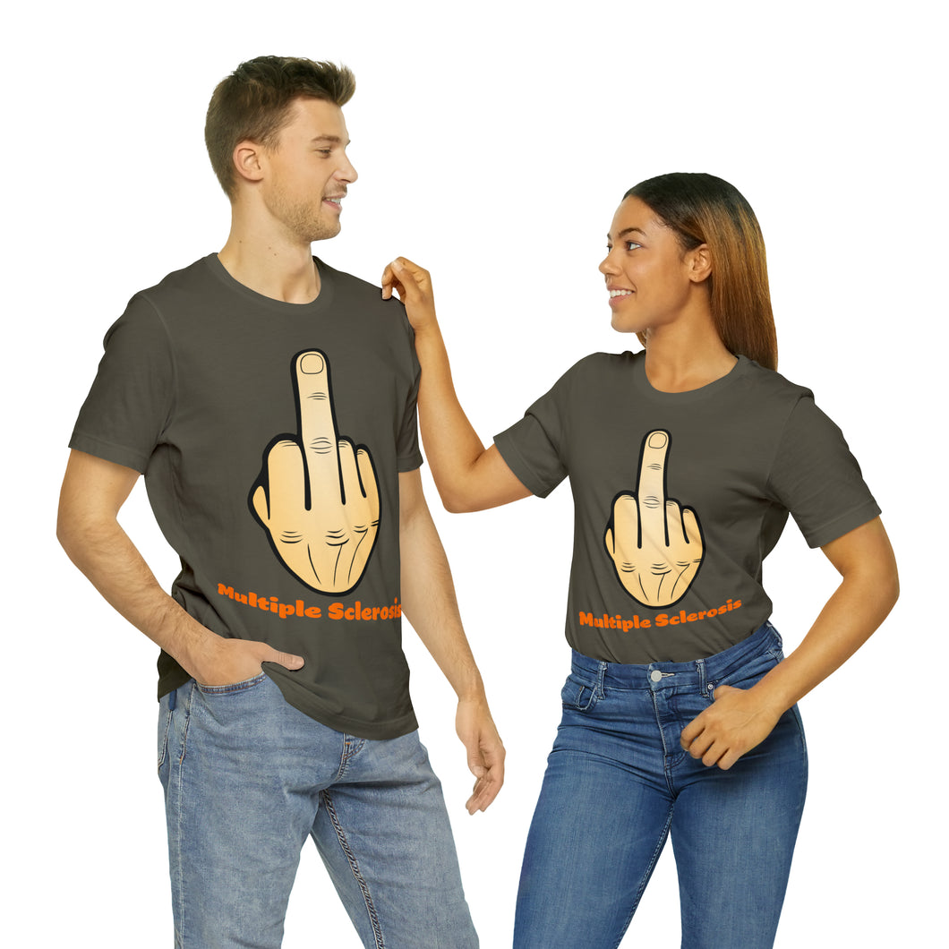 MS Middle Finger Unisex Jersey Crew Neck T-shirt