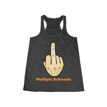 Load image into Gallery viewer, Middle Finger Multiple Sclerosis Women&#39;s Flowy Racerback Tank
