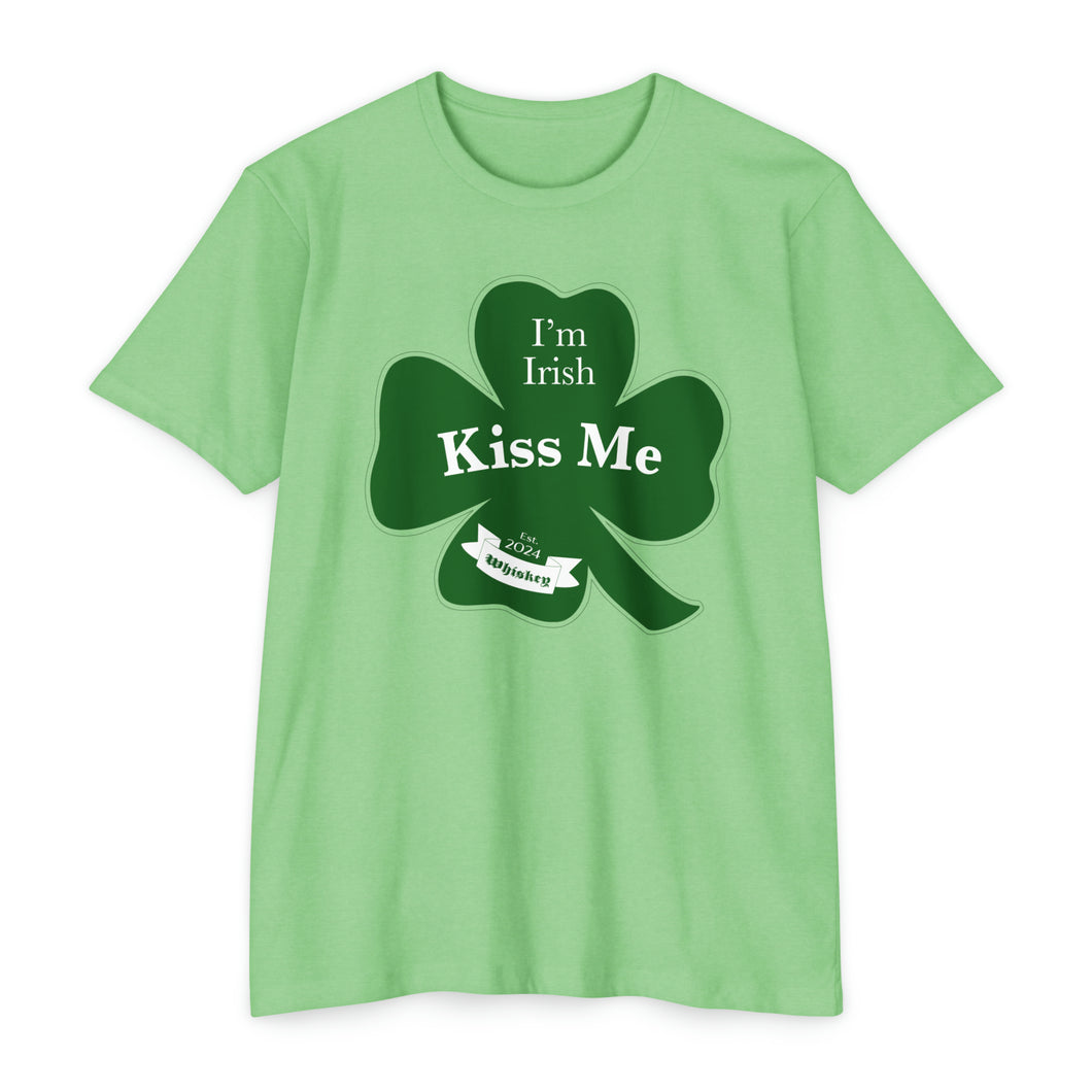 Kiss Me Anyway St Patricks Day Unisex CVC Jersey T-shirt