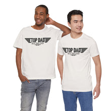 Load image into Gallery viewer, Top Dad Best Dad Ever Fathers Day Jersey Short Sleeve Tee
