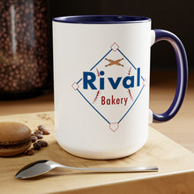 Load image into Gallery viewer, Rival Bakery Two-Tone Coffee Mugs, 15oz
