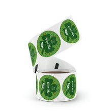 Load image into Gallery viewer, Kiss Me Im Irish Punch Proof St Pattys Round Sticker Label Rolls
