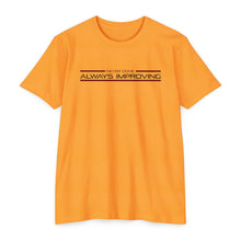 Load image into Gallery viewer, Never Done Always Improving Motivational Unisex CVC Jersey T-shirt
