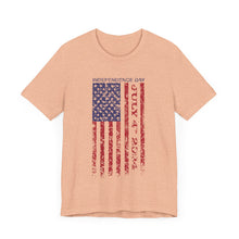 Load image into Gallery viewer, Independence Day July 4th 2024 USA Flag Unisex Jersey Short Sleeve Tee
