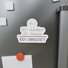 Load image into Gallery viewer, Team Awesomesauce 80% Nutrition 20% Fitness 100% Mindset Die-Cut Magnets
