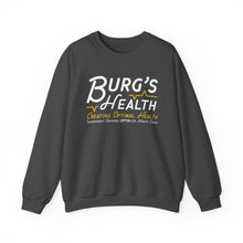 Load image into Gallery viewer, Health &amp; Wellness Crewneck Sweatshirt | Burg&#39;s Health | Fitness Gift, Cozy Unisex Sweatshirt, Wellness Apparel, Motivational Wear
