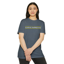 Load image into Gallery viewer, Never Done Always Improving Motivational Unisex CVC Jersey T-shirt
