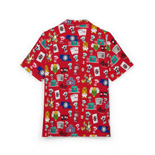 Load image into Gallery viewer, What’s Wild Fun Tropical Print Unisex Hawaiian Button-Down Shirt for Summer Vibes
