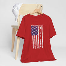 Load image into Gallery viewer, Independence Day July 4th 2024 USA Flag Unisex Jersey Short Sleeve Tee
