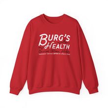 Load image into Gallery viewer, Health &amp; Wellness Crewneck Sweatshirt | Burg&#39;s Health | Fitness Gift, Cozy Unisex Sweatshirt, Wellness Apparel, Motivational Wear
