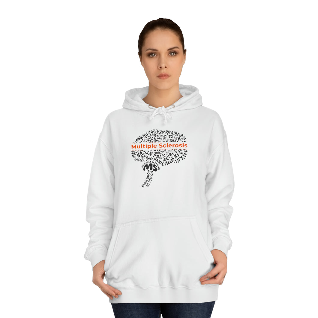 Multiple Sclerosis It’s All In Your Head Unisex College Hoodie