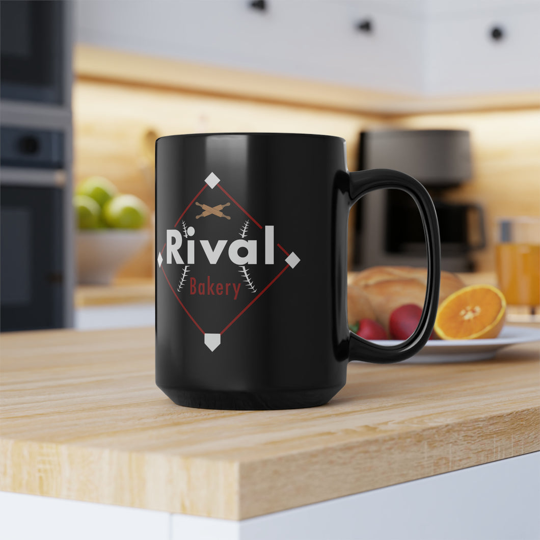 Rival Bakery Black Mug, 15oz