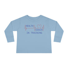 Load image into Gallery viewer, Health Coach in Training heartbeat Toddler Long Sleeve Tee
