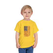 Load image into Gallery viewer, Independence Day USA Flag July 4th 2024 Toddler Short Sleeve Tee
