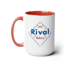 Load image into Gallery viewer, Rival Bakery Two-Tone Coffee Mugs, 15oz
