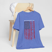 Load image into Gallery viewer, Independence Day July 4th 2024 USA Flag Unisex Jersey Short Sleeve Tee
