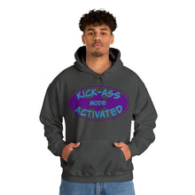 Load image into Gallery viewer, Kick Ass Mode Activated F Cancer Unisex Heavy Blend™ Hooded Sweatshirt
