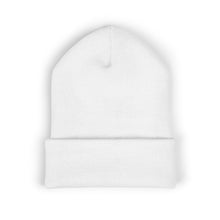 Load image into Gallery viewer, ISNR Classic Cuffed White or Black Beanie - Silver Embroidered
