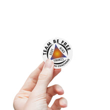 Load image into Gallery viewer, Team Be Free Health Coaching Round Sticker Label Rolls
