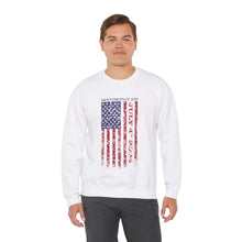 Load image into Gallery viewer, Independence Day USA Flag July 4th 2024 Unisex Heavy Blend™ Crewneck Sweatshirt
