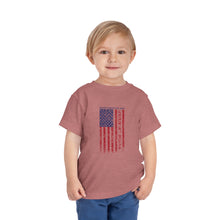 Load image into Gallery viewer, Independence Day USA Flag July 4th 2024 Toddler Short Sleeve Tee
