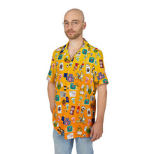 Load image into Gallery viewer, What’s Wild Fun Tropical Print Unisex Hawaiian Button-Down Shirt for Summer Vibes
