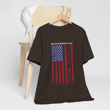 Load image into Gallery viewer, Independence Day July 4th 2024 USA Flag Unisex Jersey Short Sleeve Tee
