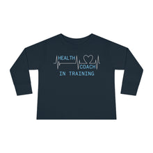 Load image into Gallery viewer, Health Coach in Training heartbeat Toddler Long Sleeve Tee
