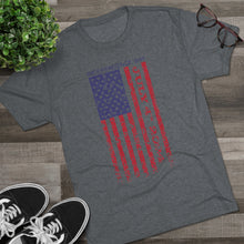 Load image into Gallery viewer, Independence Day USA Flag July 4th 2024 Unisex Tri-Blend Crew Tee
