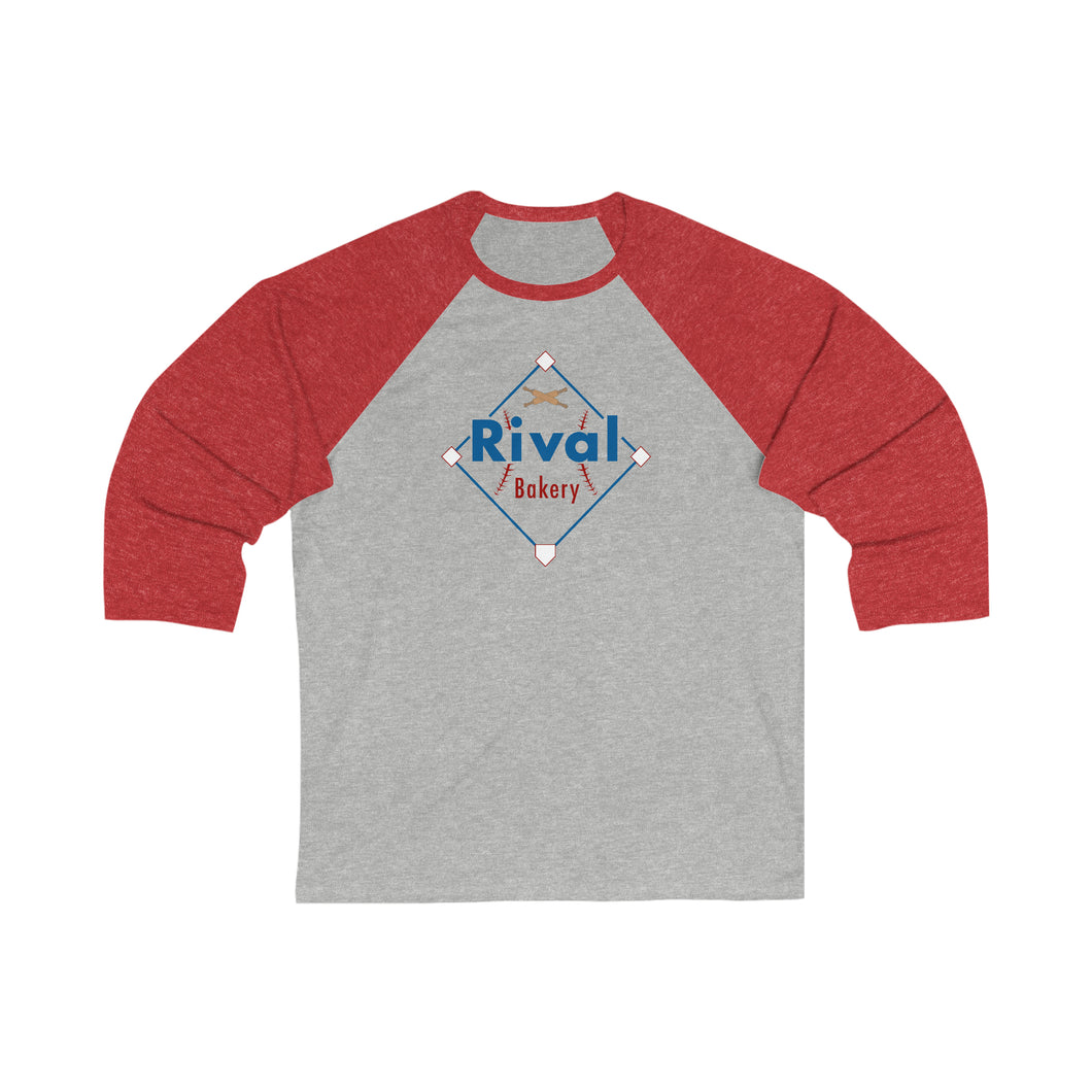 Rival Bakery Unisex 3\4 Sleeve Baseball Tee